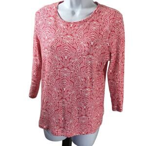 Pima Cotton  Charterclub mid sleeve Shirt Pl Petite